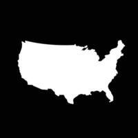 Karte der Vereinigten Staaten von Amerika vektor