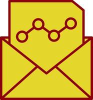 Email Marketing Jahrgang Symbol Design vektor