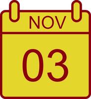 November Jahrgang Symbol Design vektor