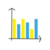 Grafik Symbol. Statistiken Symbol. Illustration vektor