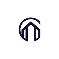 Gebäude Logo Design Symbol zum Geschäft mit kreativ Konzept Idee vektor