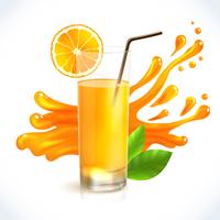 Orangensaft Spritzen
