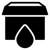 Symbol für Wasserglyphe vektor