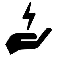 Hand-Glyphe-Symbol vektor