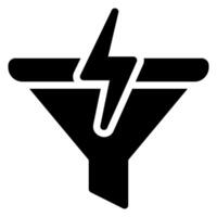 Trichter-Glyphe-Symbol vektor