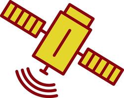 Satellit Jahrgang Symbol Design vektor