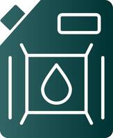 Biodiesel Motor Glyphe Gradient Symbol vektor