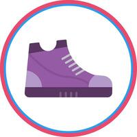 Sneaker eben Kreis Symbol vektor