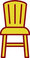 Essen Stuhl Jahrgang Symbol Design vektor