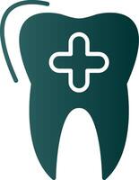 Dental Pflege Glyphe Gradient Symbol vektor