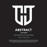 abstrakt minimalistisk logotyp design för varumärke eller företag vektor