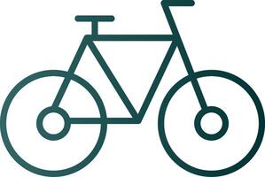 Symbol für den Gradienten der Fahrradlinie vektor