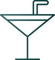 herzlich willkommen trinken Linie Gradient Symbol vektor