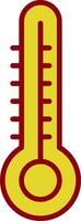 Thermometer Jahrgang Symbol Design vektor
