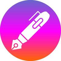 Stift Glyphe Gradient Kreis Symbol Design vektor