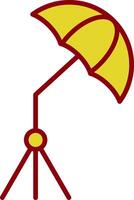 Regenschirm Jahrgang Symbol Design vektor