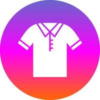 Polo Hemd Glyphe Gradient Kreis Symbol Design vektor