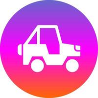 Jeep Glyphe Gradient Kreis Symbol Design vektor