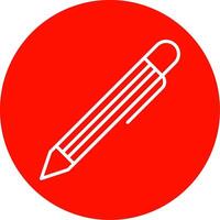 penna mång Färg cirkel ikon vektor