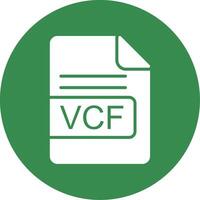 vcf fil formatera mång Färg cirkel ikon vektor