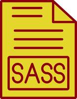 sass Jahrgang Symbol Design vektor