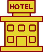 hotell årgång ikon design vektor