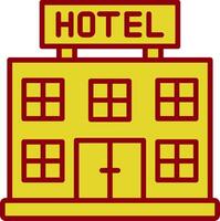 Hotel Jahrgang Symbol Design vektor