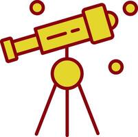 Teleskop Jahrgang Symbol Design vektor