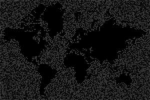 Weiß Punkte Welt Karte Hintergrund Hintergrund vektor