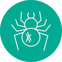 Spinne multi Farbe Kreis Symbol vektor