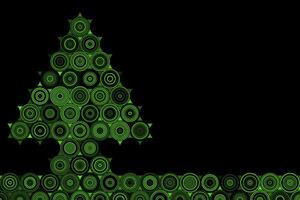 grön magisk jul träd abstrakt bakgrund vektor
