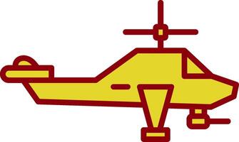 Hubschrauber Jahrgang Symbol Design vektor
