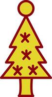 Weihnachten Baum Jahrgang Symbol Design vektor