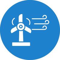 Wind Energie multi Farbe Kreis Symbol vektor