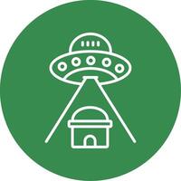 UFO multi Farbe Kreis Symbol vektor
