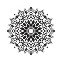 mandalas för färg bok. dekorativ runda ornament. ovanlig blomma form. orientalisk , anti-stress terapi mönster. väva design element. yoga logotyper . vektor