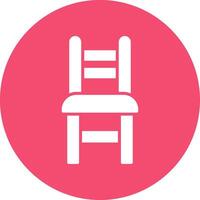 Essen Stuhl multi Farbe Kreis Symbol vektor