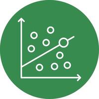 streuen Graph multi Farbe Kreis Symbol vektor