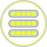 LED Licht eben Kreis Symbol vektor