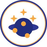 Astronomie eben Kreis Symbol vektor