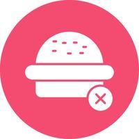 Nein Burger multi Farbe Kreis Symbol vektor