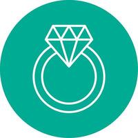 Diamant Ring multi Farbe Kreis Symbol vektor