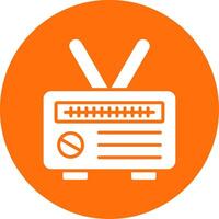 Radio multi Farbe Kreis Symbol vektor