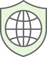 global Sicherheit Stutfohlen Symbol Design vektor