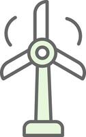 Wind Turbine Stutfohlen Symbol Design vektor