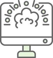 visuell Auswirkungen Stutfohlen Symbol Design vektor