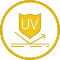 uv Schutz eben Kreis Symbol vektor