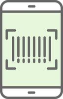 Barcode Scan Stutfohlen Symbol Design vektor