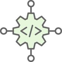 Code Verwaltung Stutfohlen Symbol Design vektor