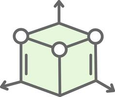 3d Modellieren Stutfohlen Symbol Design vektor